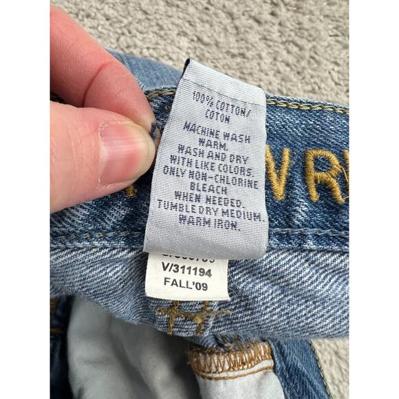 GAP Premium Low Rise Boot Jeans Mens 34x34 Blue Denim Faded Distressed Comfort - Picture 11 of 15